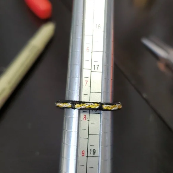 "Dragons Egg" Unakite Handmade Wire Wrap Ring - Picture 8 of 8